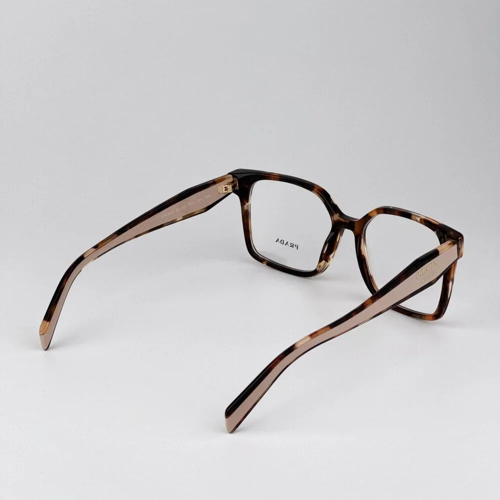 Prada Eyeglasses – Havana Caramel Square Frame | Model PRB03V 07R1O1
